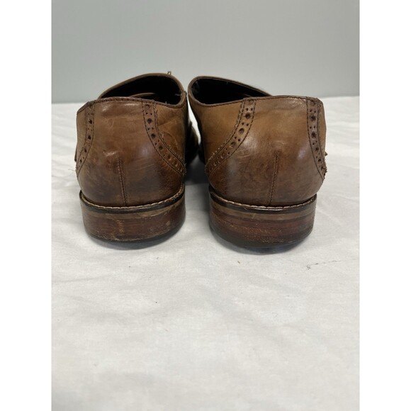 Florsheim Brown Leather Double Monk Strap Dress Shoes Buckle 10 3E main image 8